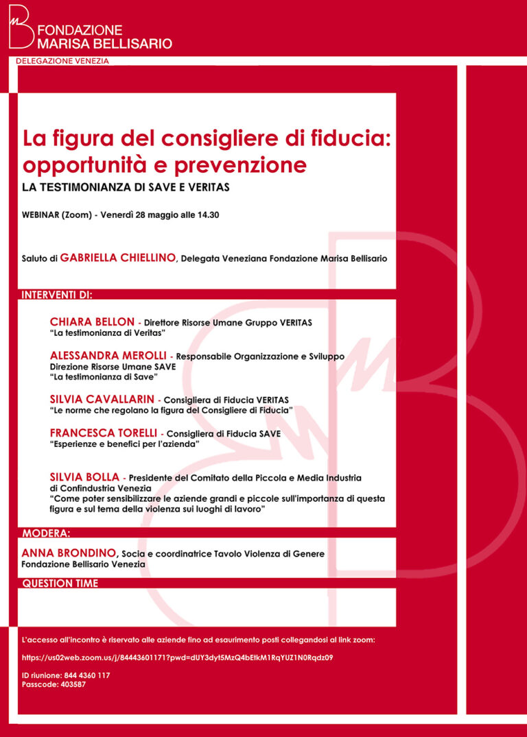 LA FIGURA DEL CONSIGLIERE DI FIDUCIA: OPPORTUNITA’ E PREVENZIONE