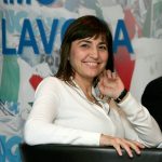 Renata Polverini- Segretario Generale Ugl- Gianfranco Fini Presidente Alleanza Nazionale- difendiamo l'Italia che lavora- Milano- 6-11-2007